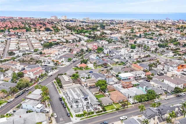 an aerial view of a city