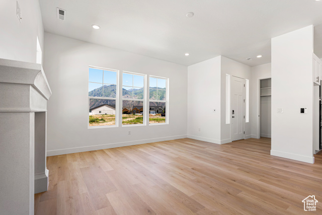 549 North Legend Circle, Unit C/466 Mapleton, UT 84664 - Photo 8 of 39 Unfurnished bedroom featuring light wood-style floors and recessed lighting