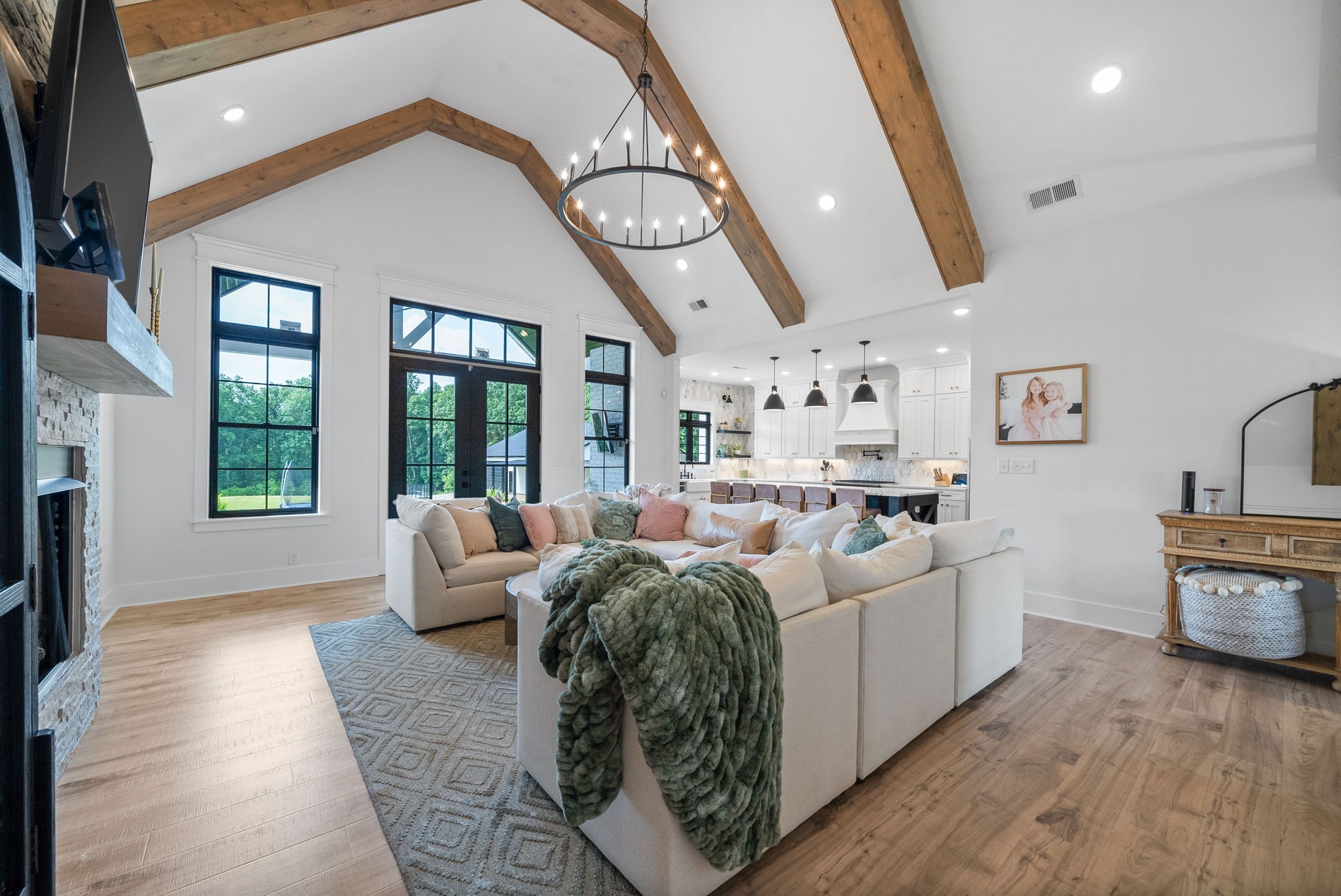 2480 Jarrell Ridge Road Clarksville, TN 37043 - Photo 12 of 69 a living room with furniture large window and wooden floor
