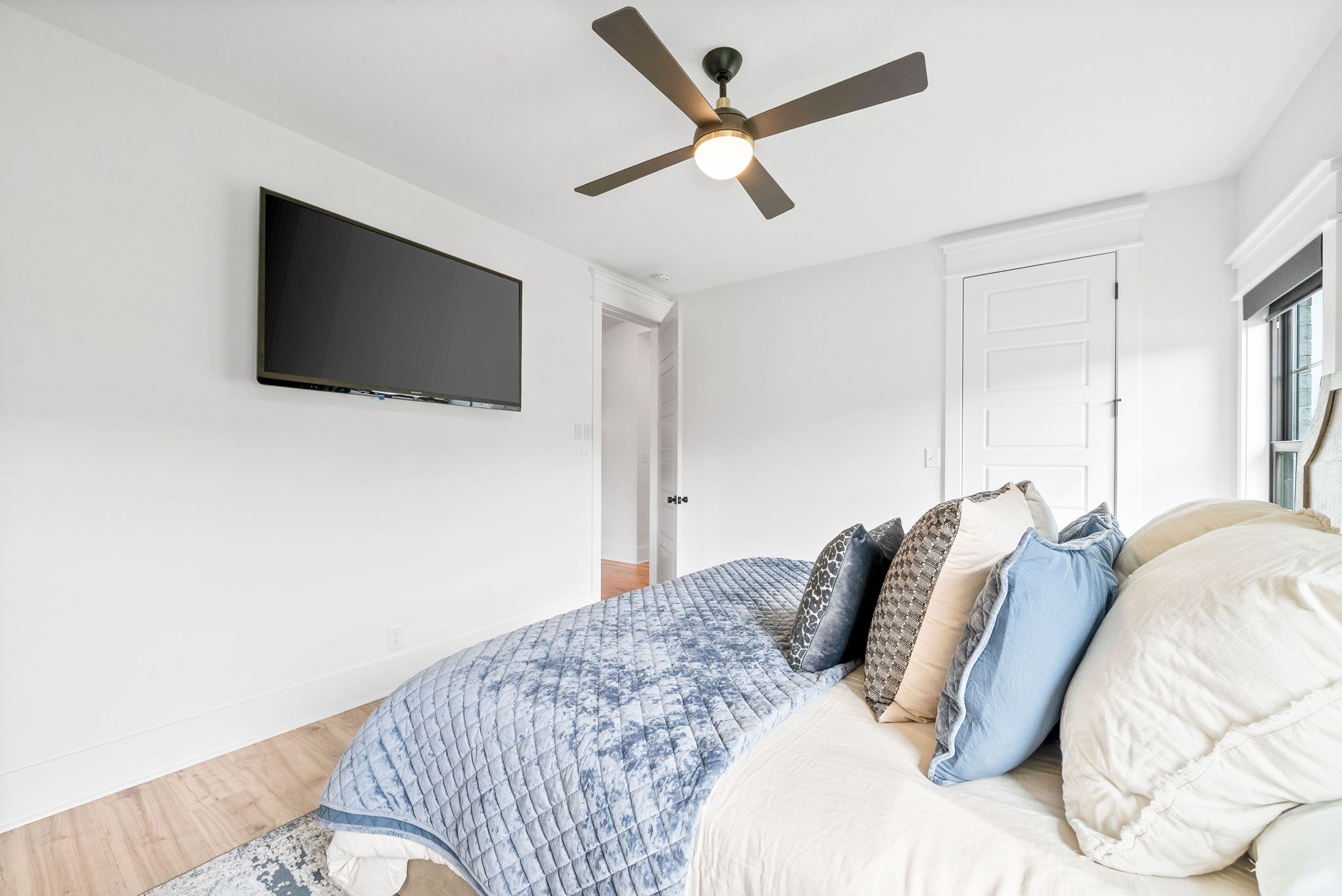 2480 Jarrell Ridge Road Clarksville, TN 37043 - Photo 39 of 69 a bedroom with a bed and a flat screen tv