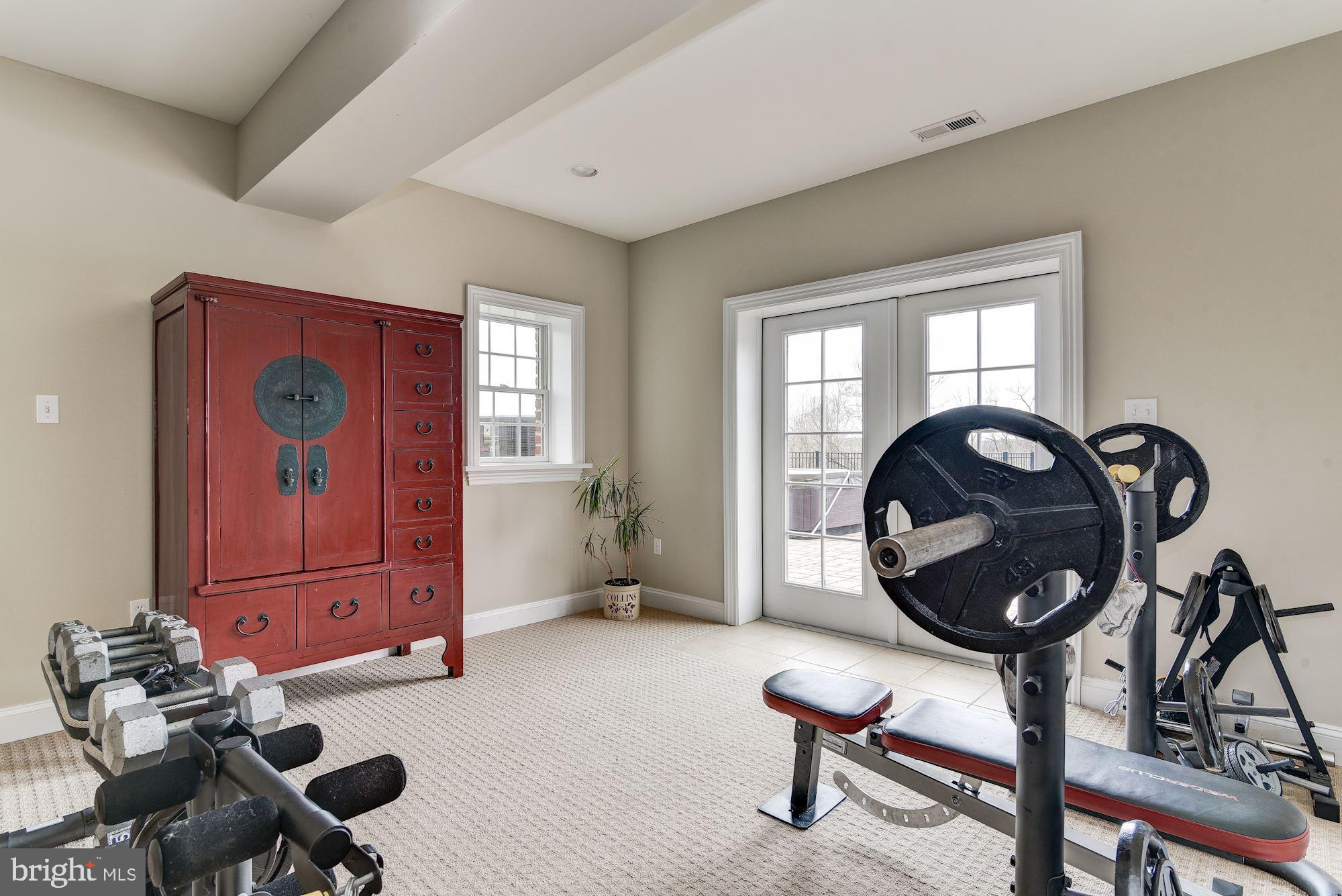 8728 Pete Wiles Road Middletown, MD 21769 - Photo 38 of 47 GYM AREA IN THE LOWER LEVEL