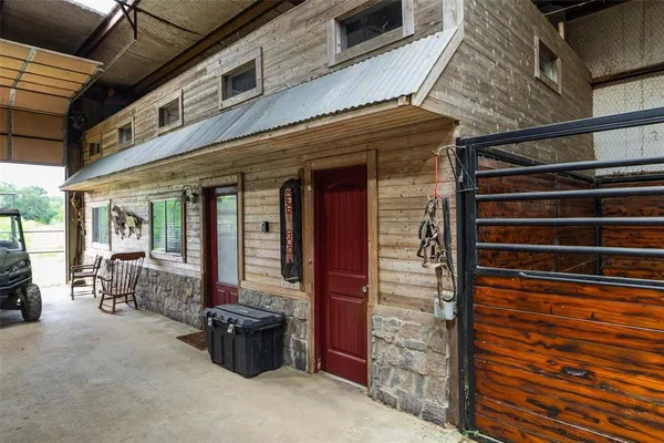 a house view with a garden space