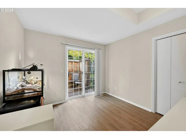a view of livingroom with furniture and wooden floor