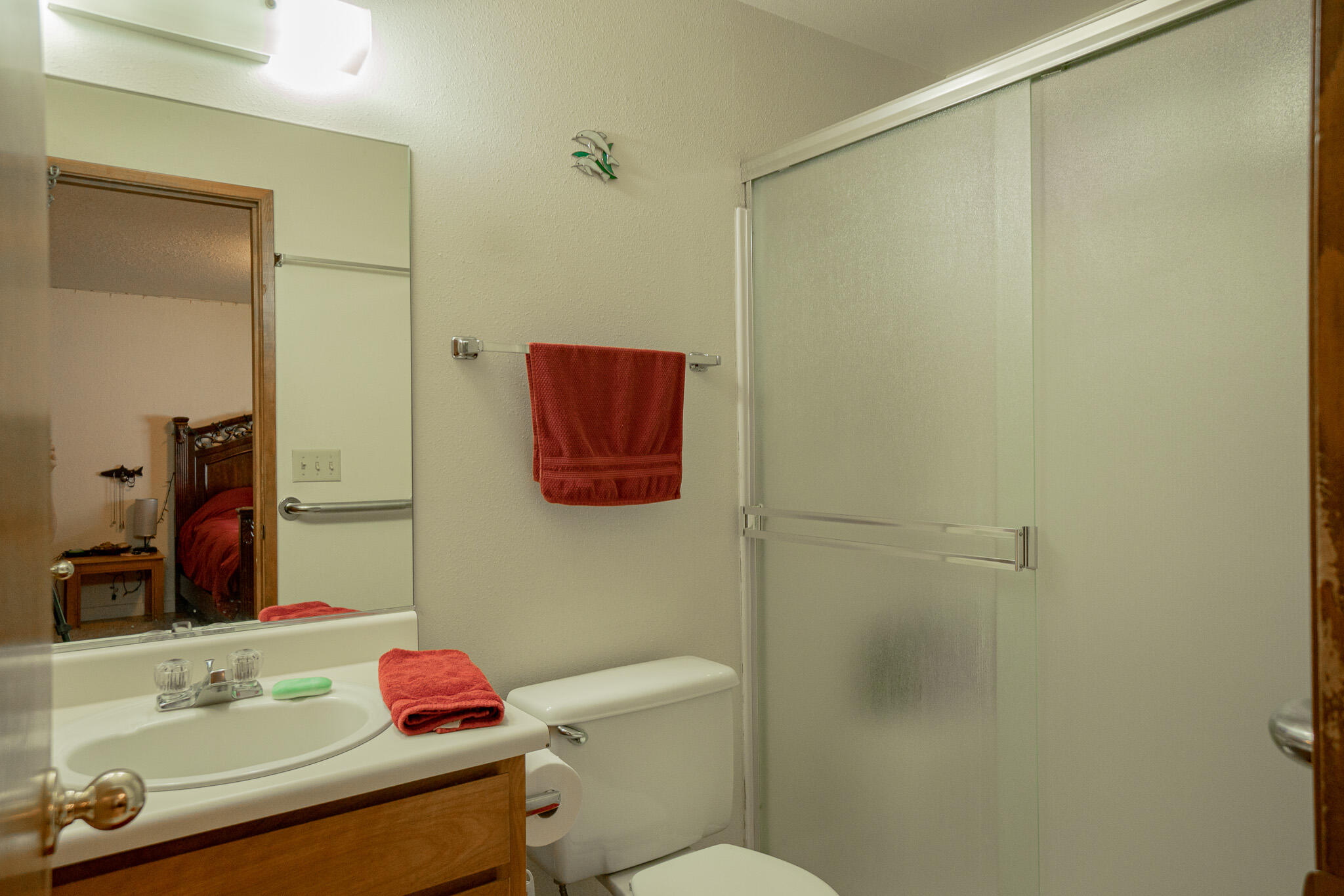 537 Bell Road Talent, OR 97540 - Photo 15 of 23 a bathroom with a sink mirror vanity and toilet