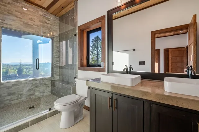 a view of swimming pool with a yard and sitting area