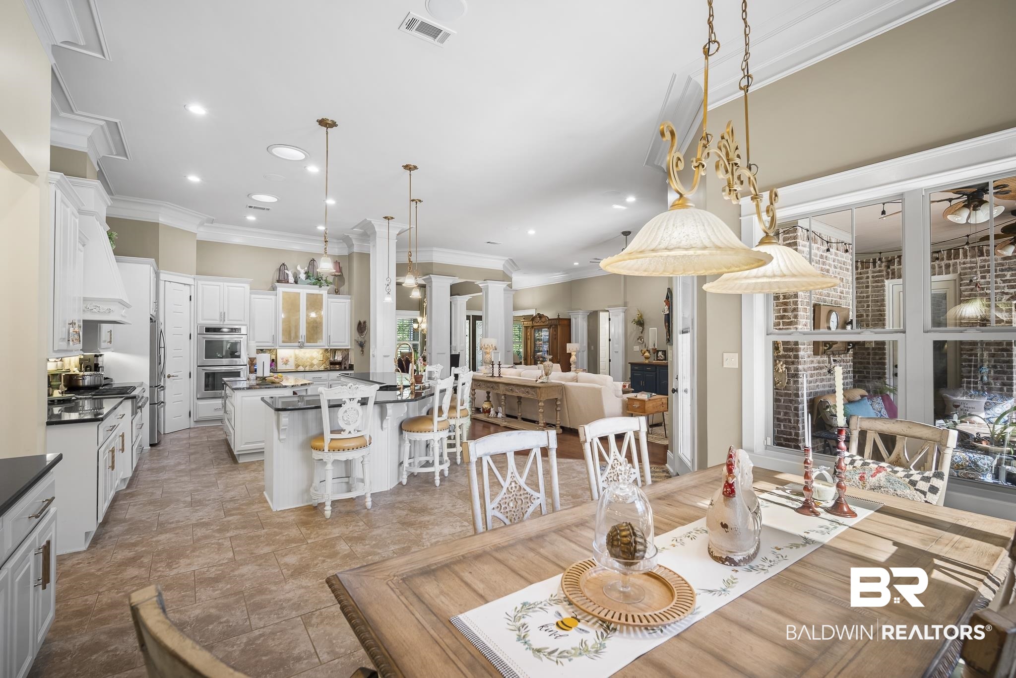 25212 Austin Road Daphne, AL 36526 - Photo 27 of 56 Dining space with crown molding and recessed lighting