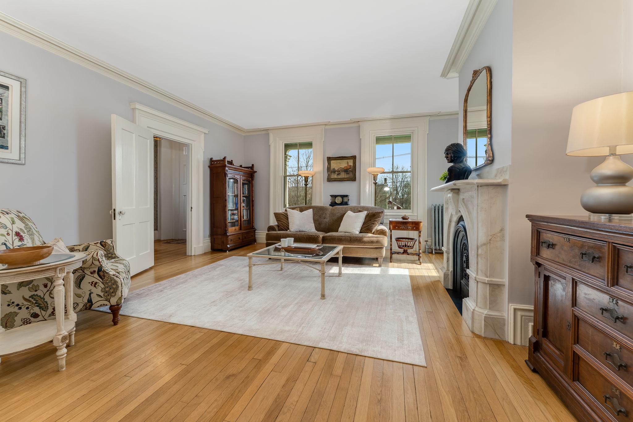 68 West Main Street Clinton, NJ 08809 - Photo 5 of 29 a living room with furniture and a fireplace