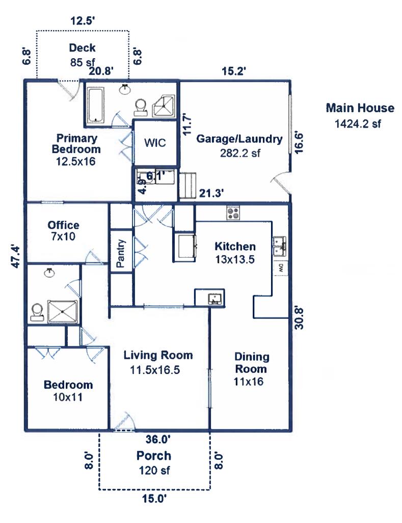 3255 Edenvale Road Johns Island, SC 29455 - Photo 62 of 63 Main house floor plan
