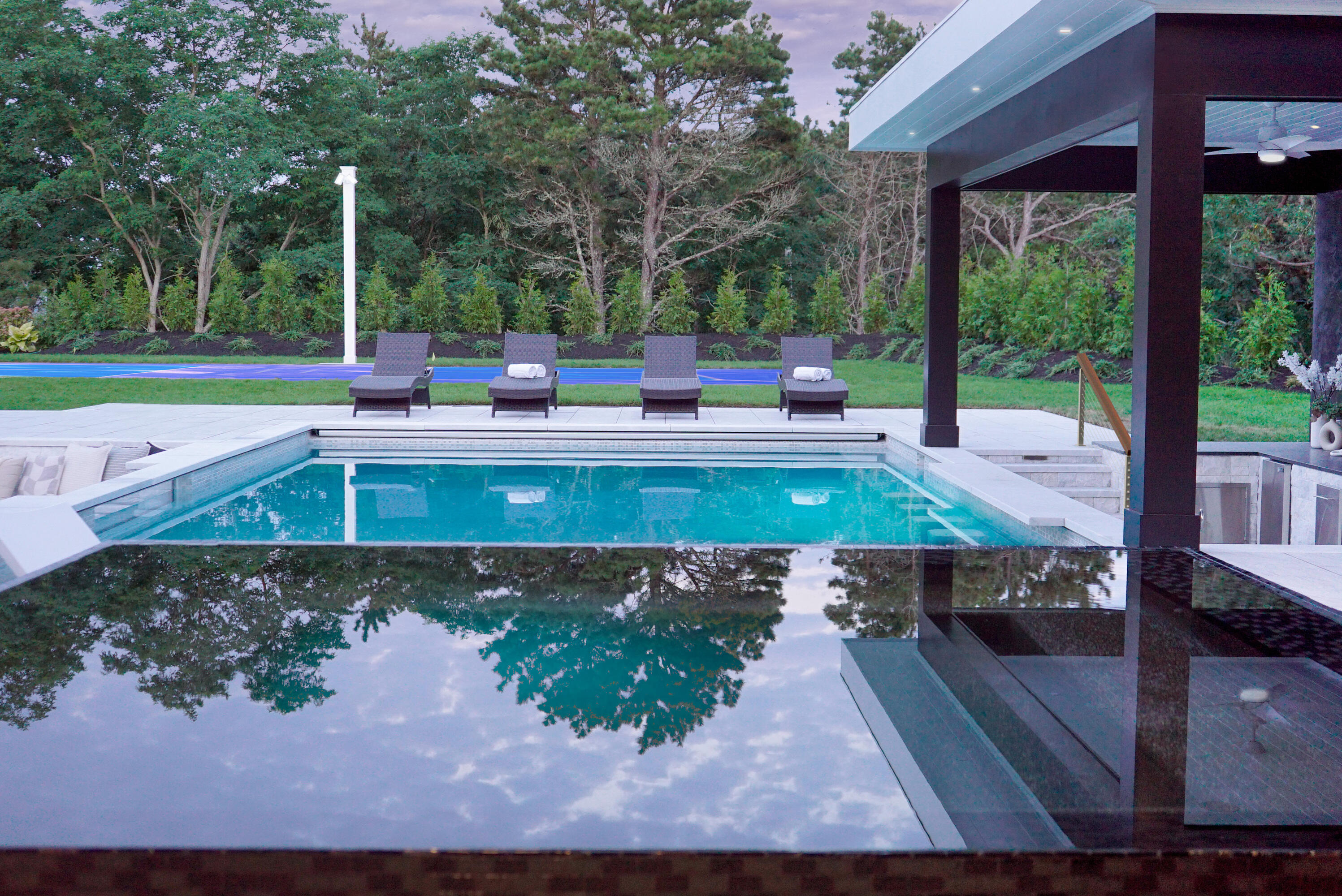 171 Searsville Road South Dennis, MA 02660 - Photo 8 of 100 Infinity Spa to Pool & Outdoor Kitchen