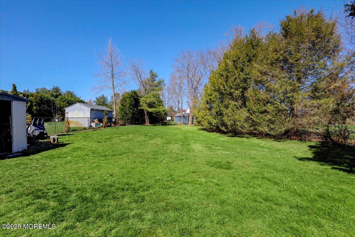 664 Adelphia Road Freehold, NJ 07728 - Photo 26 of 35 a view of a backyard with plants and large trees