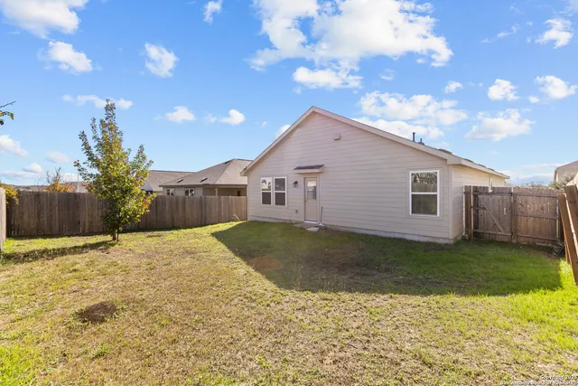a backyard of a house