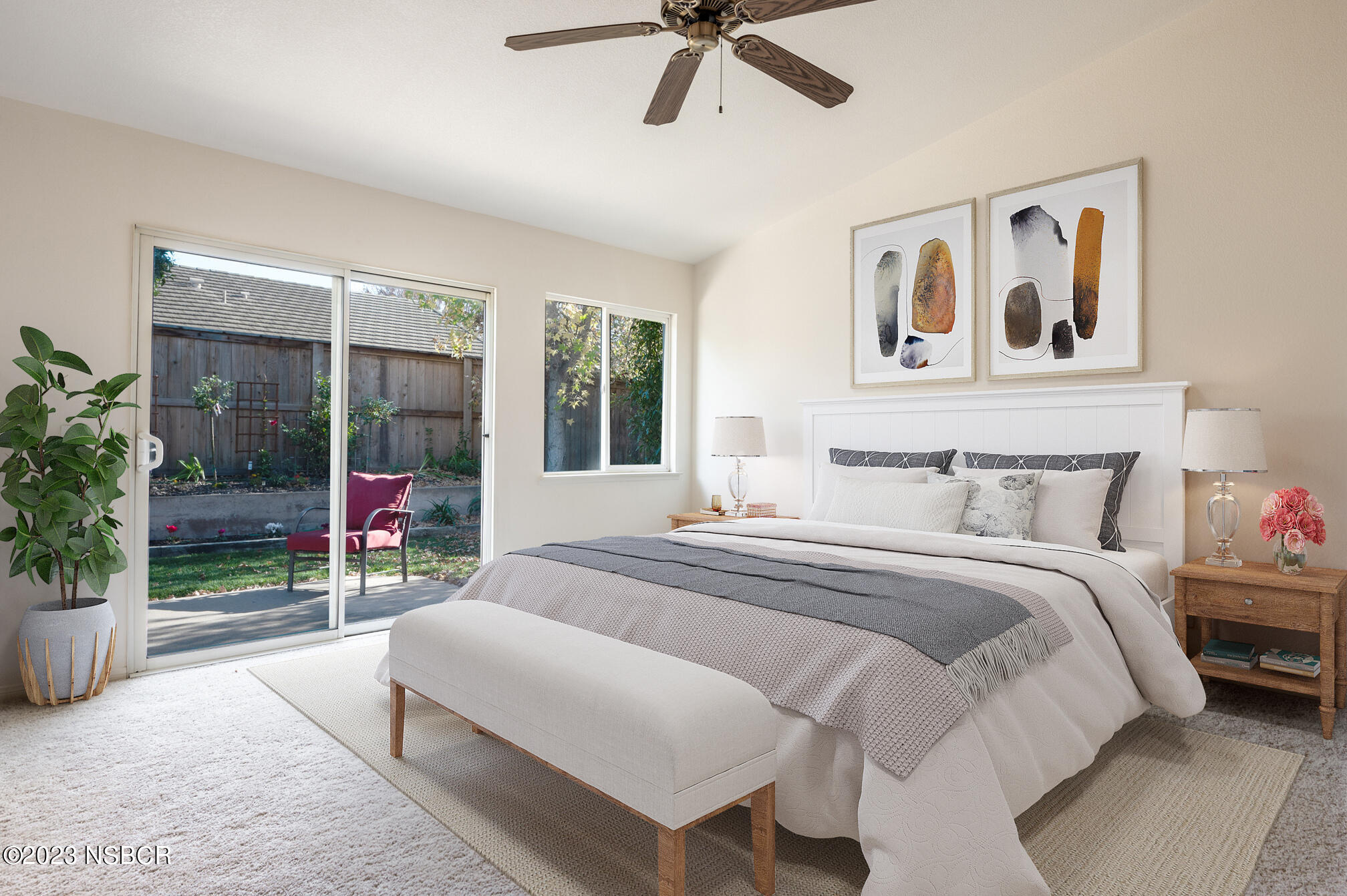 246 Ranch Road Buellton, CA 93427 - Photo 16 of 21 a spacious bedroom with a bed and a large window