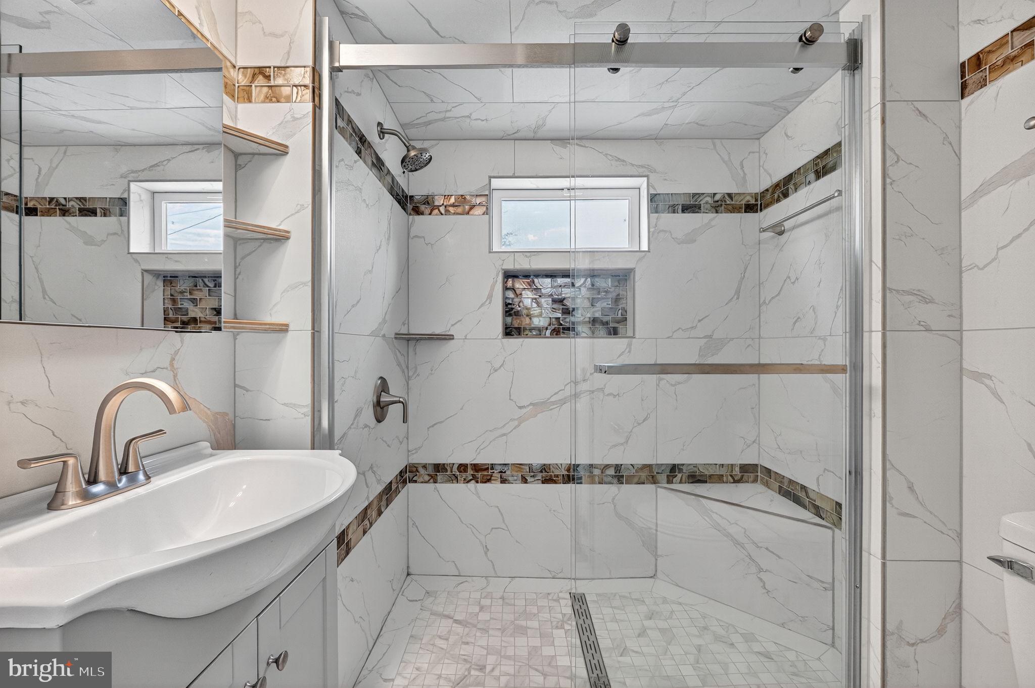 116 South Pleasant Valley Road Winchester, VA 22601 - Photo 32 of 40 New bath on upper level w/ gorgeous walk-in shower