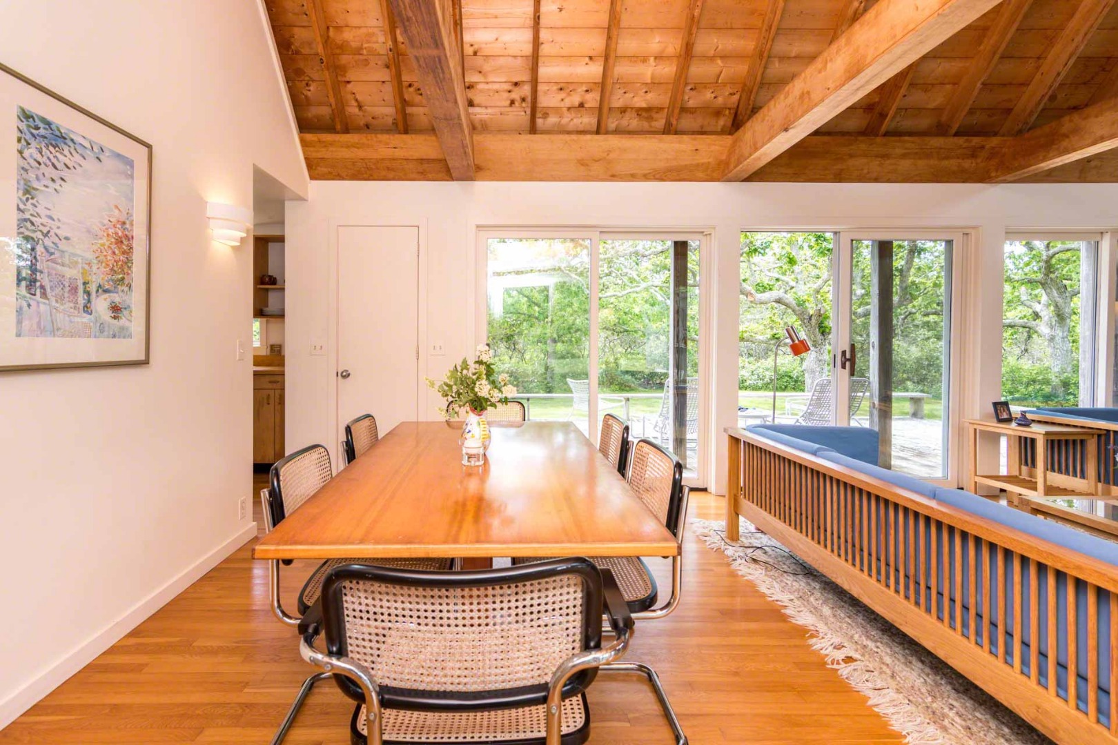 7 Black Point Road Chilmark, MA 02535 - Photo 13 of 44 a view of a dining room with furniture window and outside view