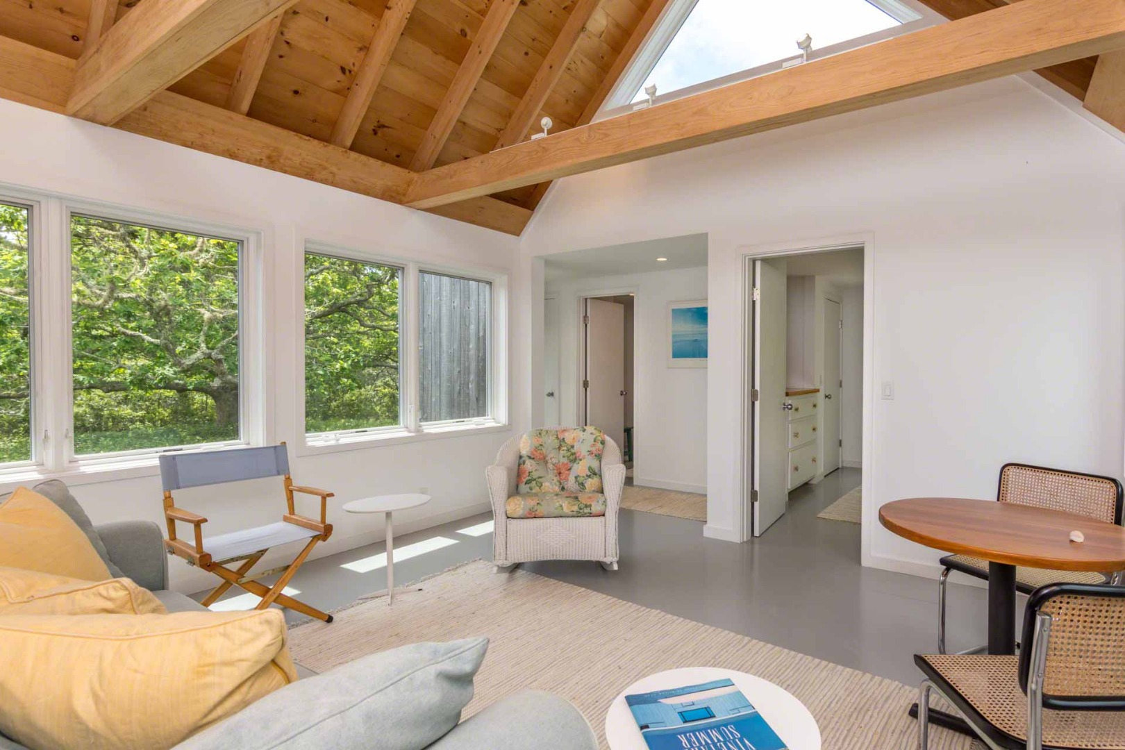 7 Black Point Road Chilmark, MA 02535 - Photo 30 of 44 a living room with furniture and a large window
