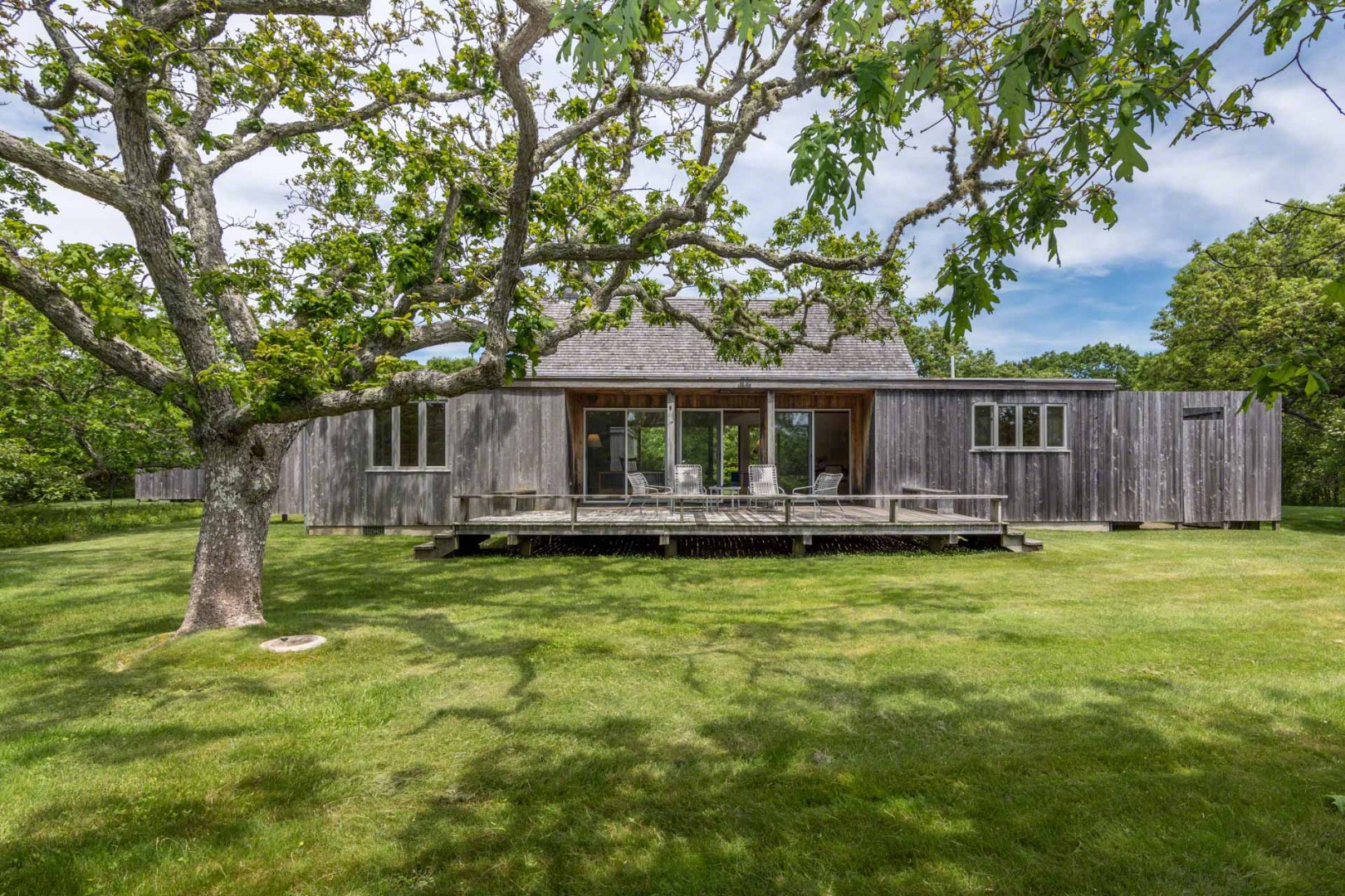 7 Black Point Road Chilmark, MA 02535 - Photo 39 of 44 a swimming pool with wooden fence