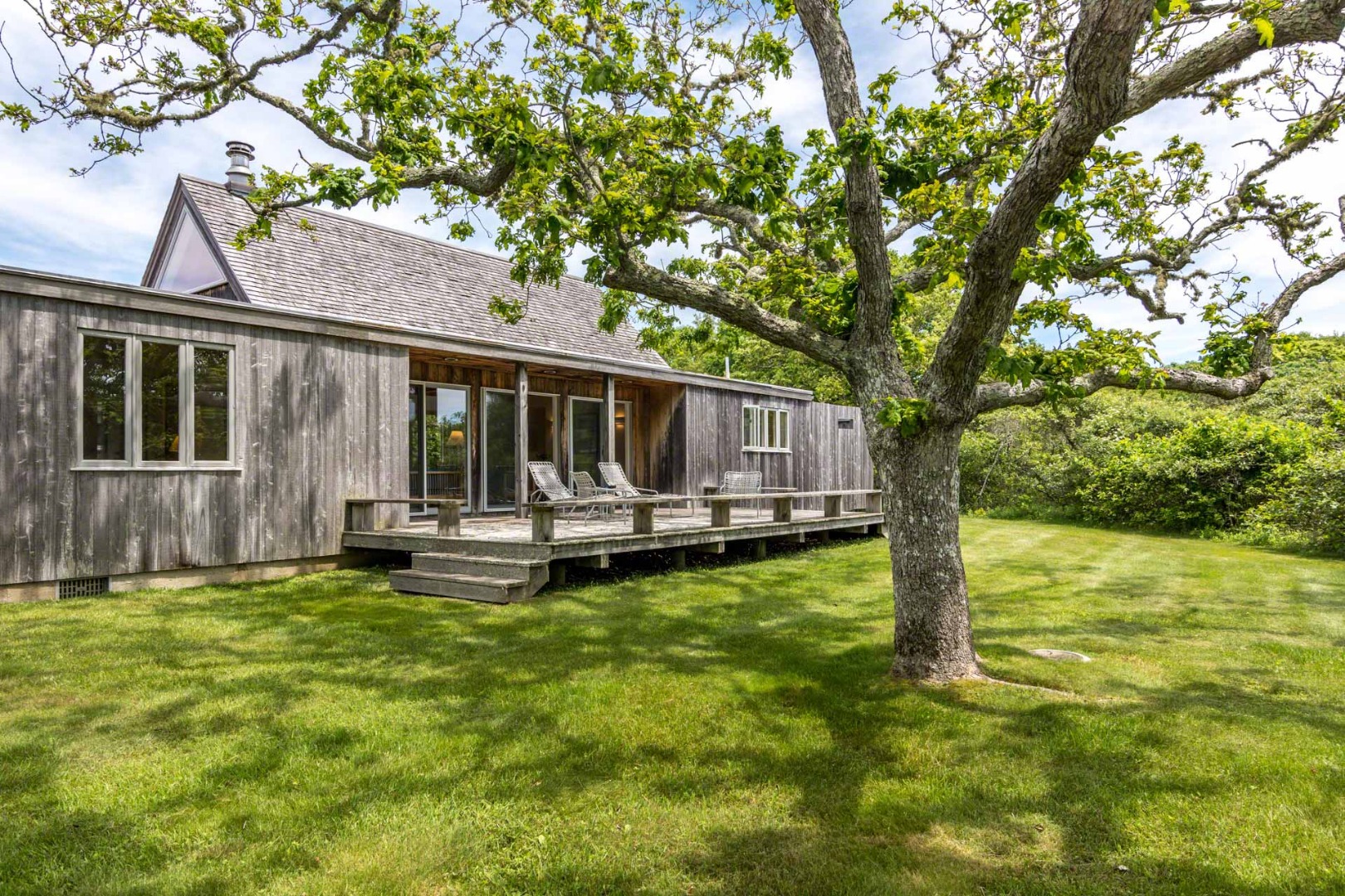 7 Black Point Road Chilmark, MA 02535 - Photo 40 of 44 a view of a house with swimming pool and sitting area