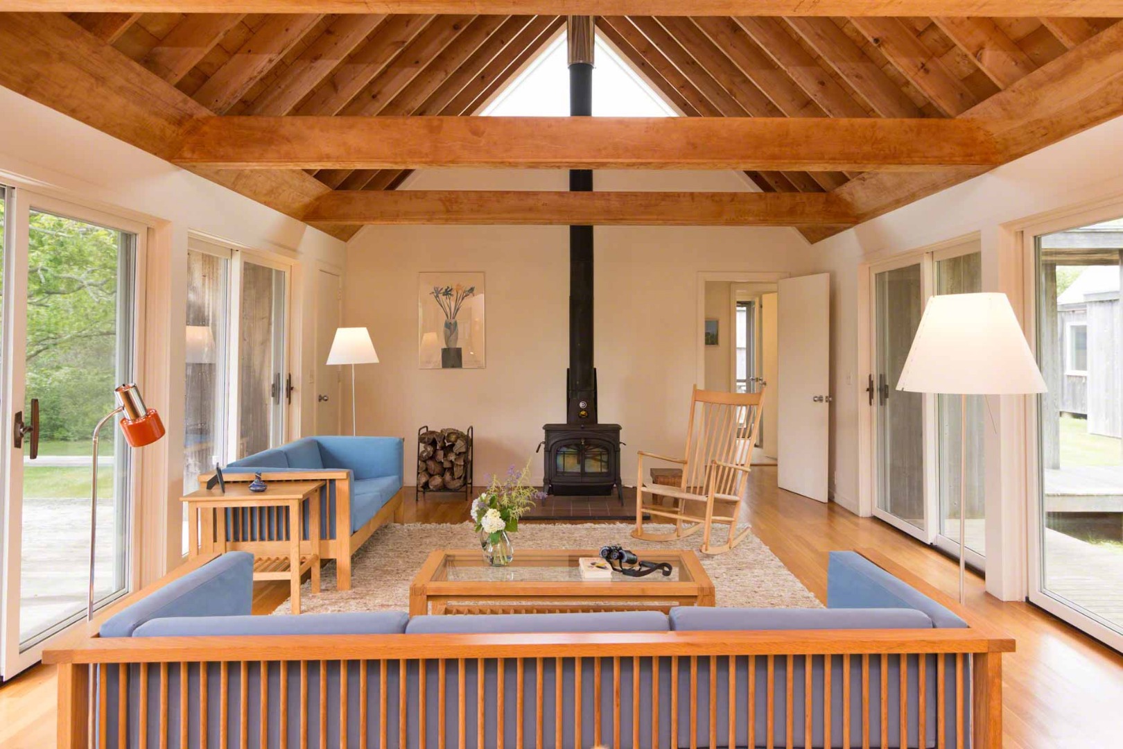 7 Black Point Road Chilmark, MA 02535 - Photo 6 of 44 a living room with furniture a table and chairs