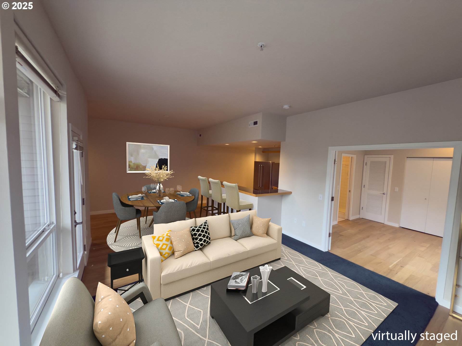 2327 Northwest Northrup Street, Unit 8 Portland, OR 97210 - Photo 31 of 33 a living room with furniture and wooden floor