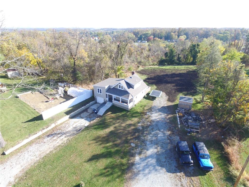 290 Lincoln Hall Road Elizabeth, PA 15037 - Photo 19 of 24 Aerial Showcases the Privacy Surrounding the Backyard & Long Front Driveway for Plenty of Parking or Equipment!