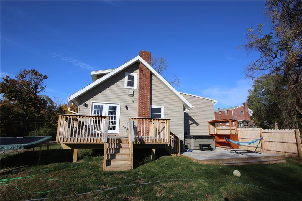290 Lincoln Hall Road Elizabeth, PA 15037 - Photo 21 of 24 Detail Showcasing the Newer Exterior Vinyl Siding, New Windows, and Partially Fenced Side.
