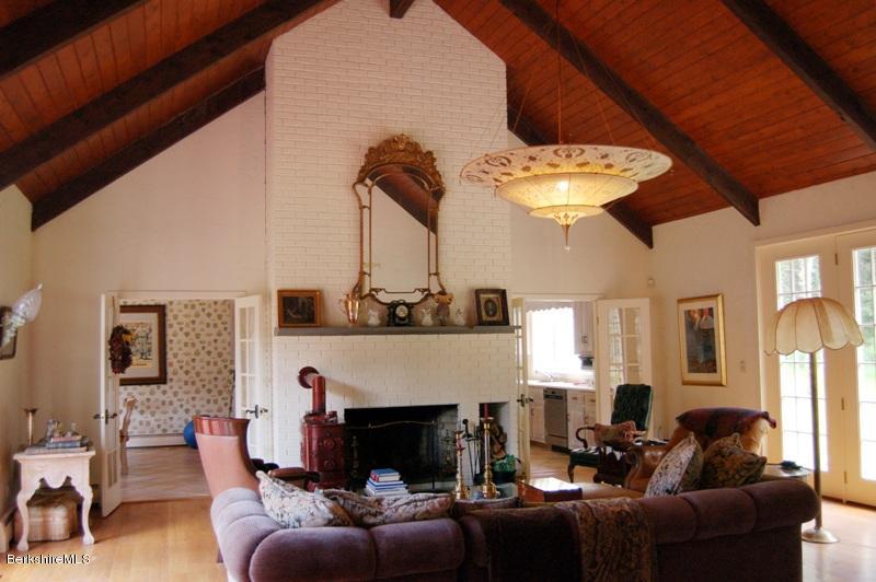 41 Baldwin Hill Road South Egremont, MA 01230 - Photo 7 of 17 a living room with furniture and a fireplace