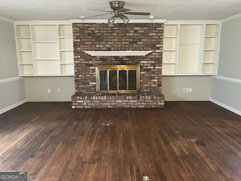 809 College Street Carrollton, GA 30117 - Photo 27 of 33 a living room with hard wood floors and a fireplace