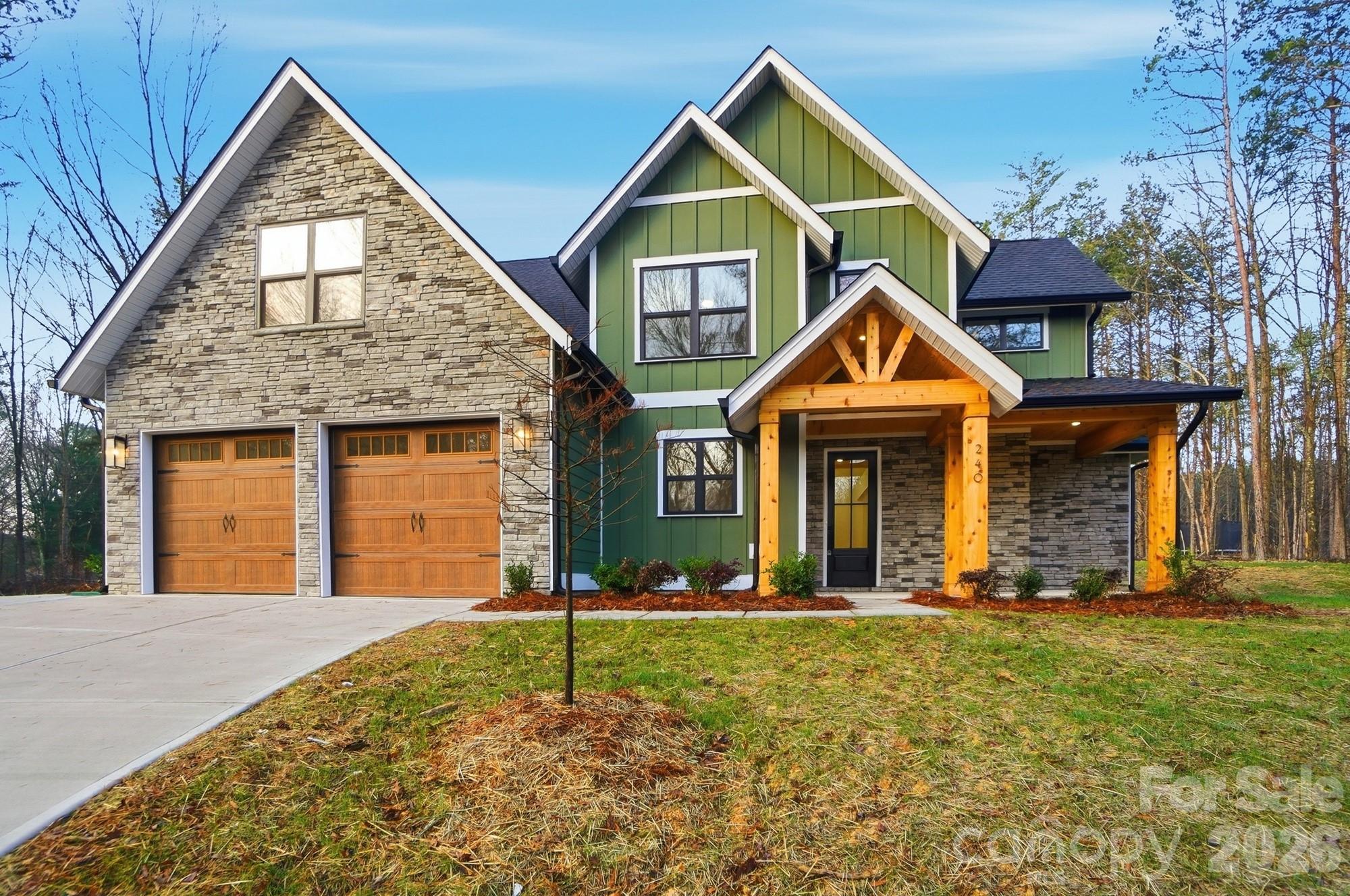 240 Hephzibah Church Road Crouse, NC 28033 - Photo 2 of 48 front view of a house with a yard