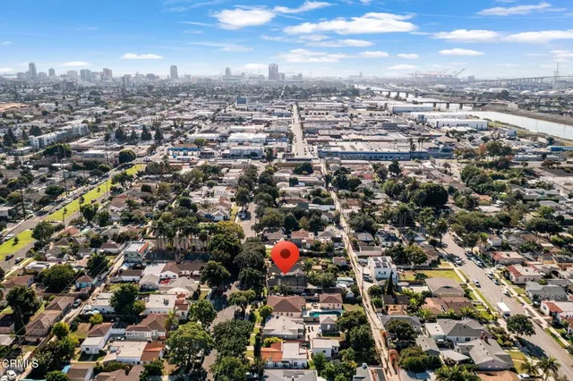 an aerial view of city