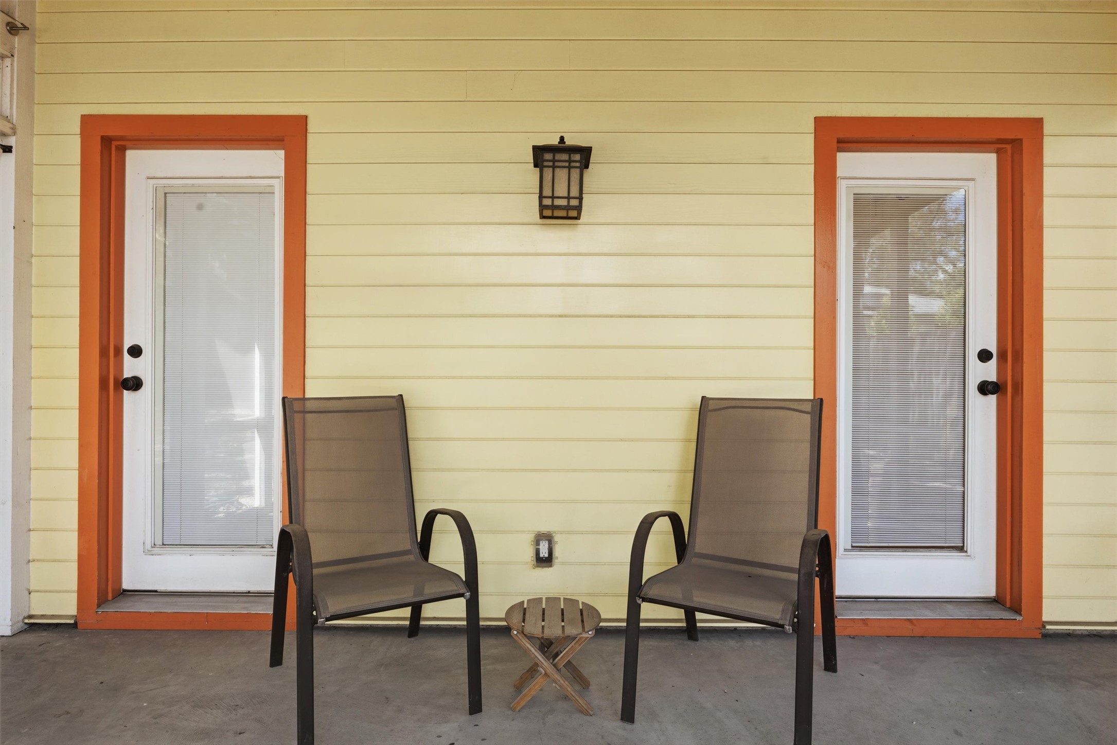 1613 Drake Avenue Austin, TX 78704 - Photo 24 of 27 Exterior patio featuring horizontal siding and concrete flooring