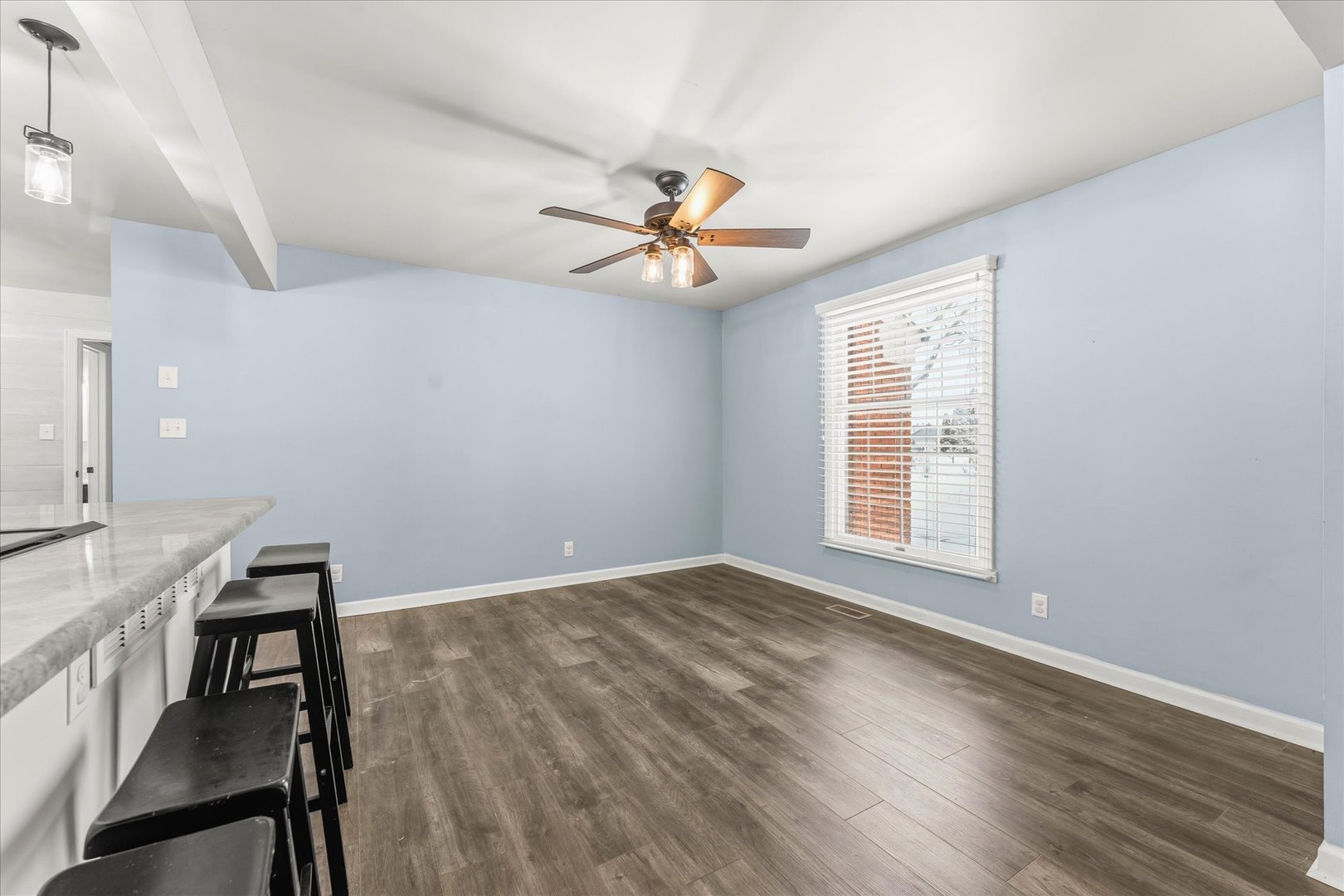 142 Lake Road Seymour, IL 61875 - Photo 10 of 49 a view of a workspace with furniture and a window