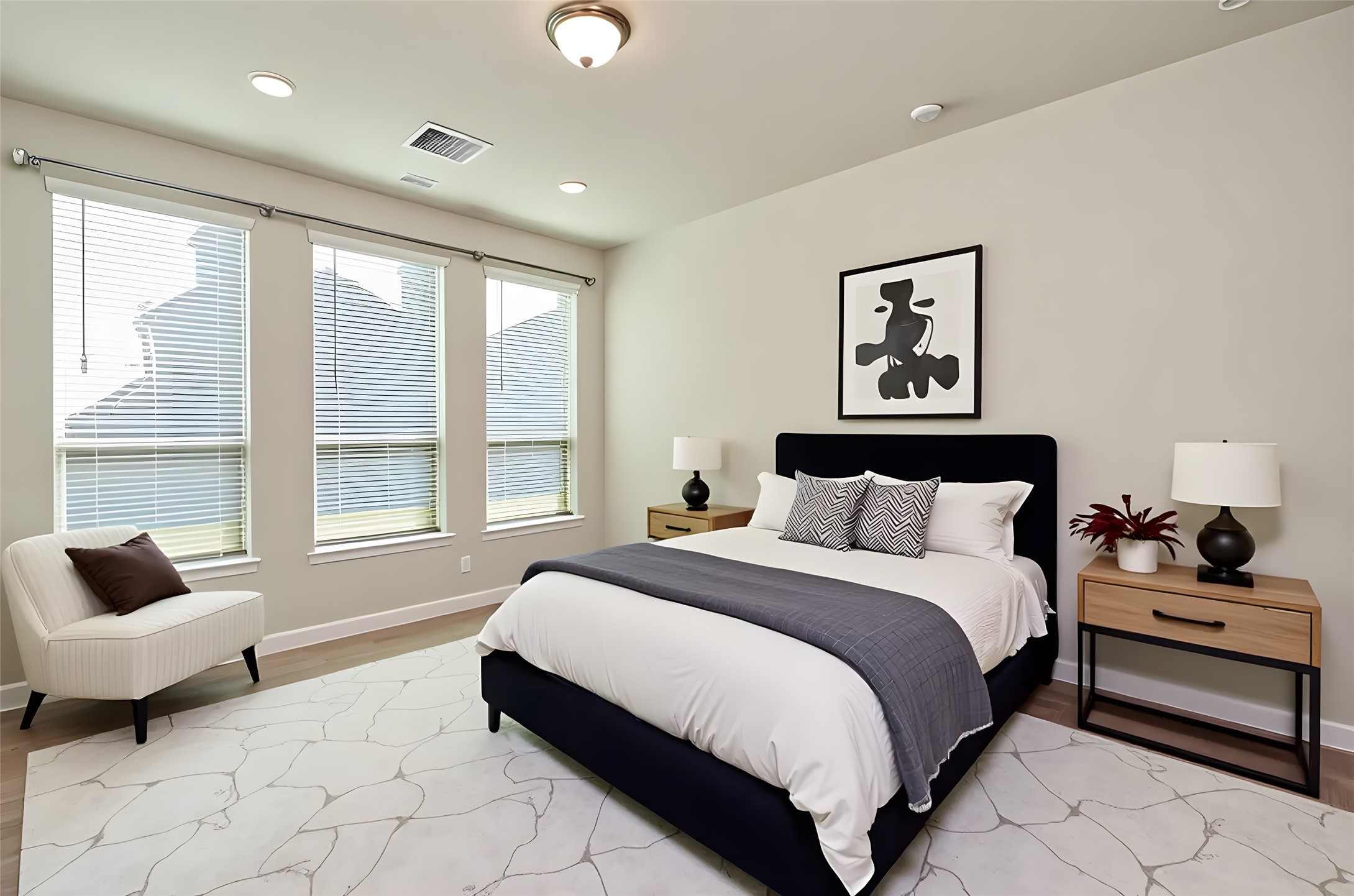 338 Summer Landing Court Rosenberg, TX 77469 - Photo 8 of 50 a spacious bedroom with a bed and a couch