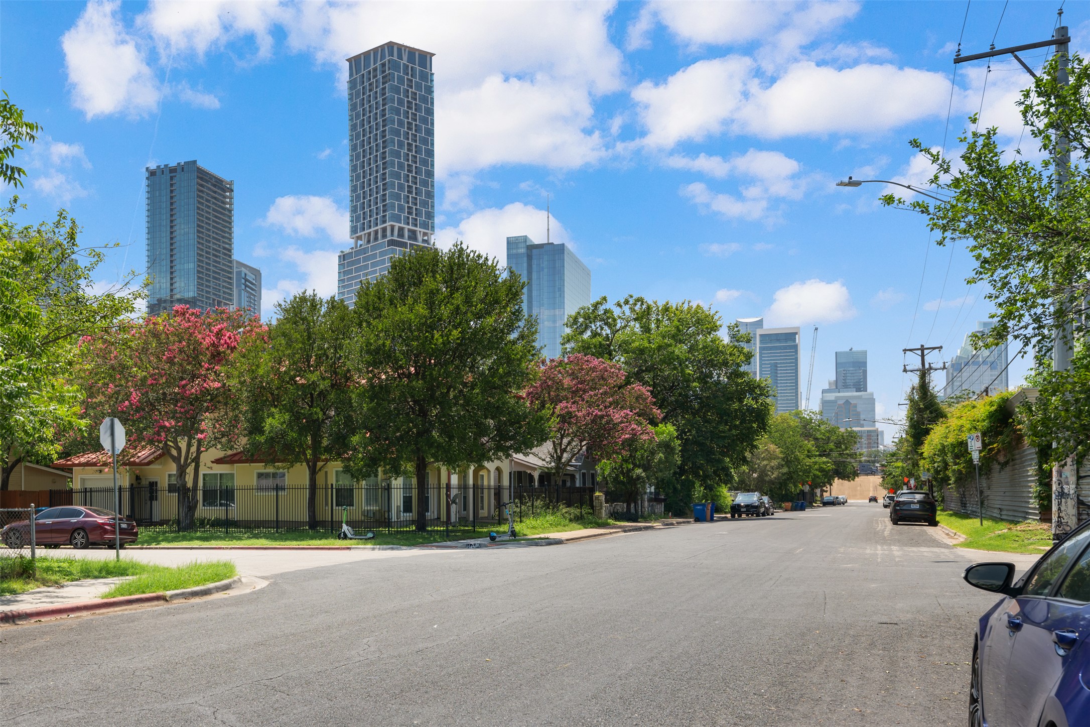 1114 East 3rd Street, Unit 1 Austin, TX 78702 - Photo 39 of 39 Downtown Austin as seen from front yard