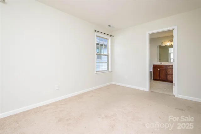 an empty room with an entryway