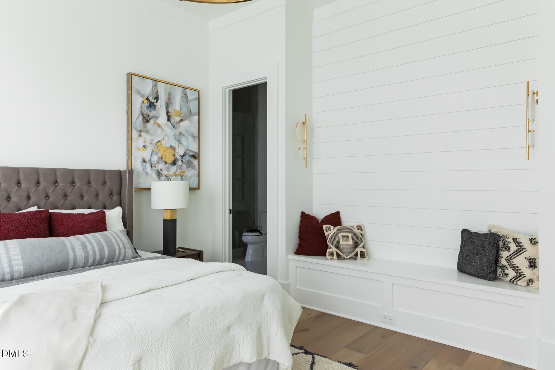 4300 Camelot Drive Raleigh, NC 27609 - Photo 50 of 71 a bedroom with a bed and a couch