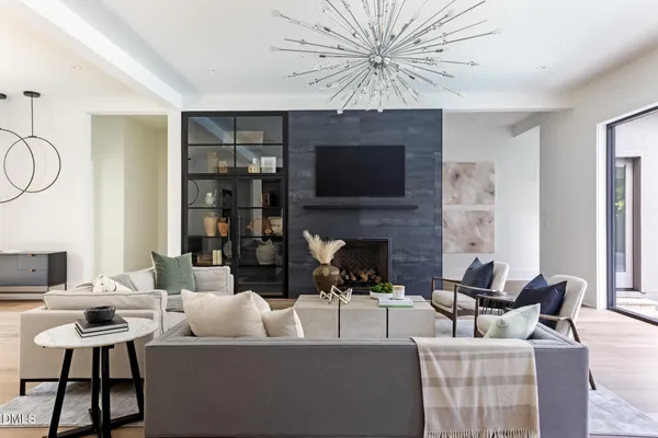 a kitchen with a stove and a refrigerator