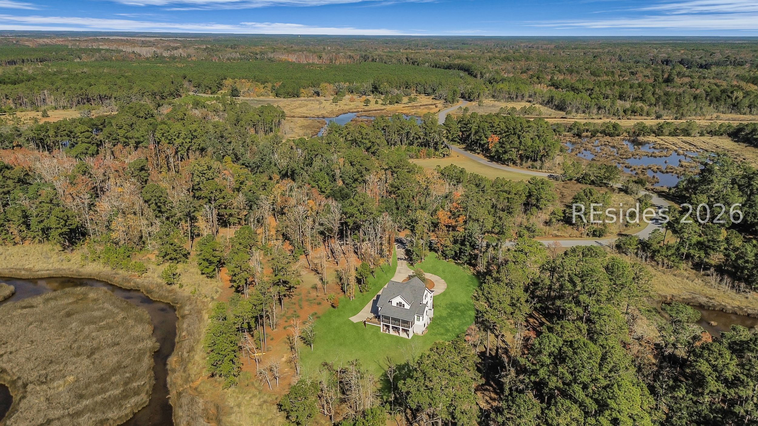 492 Hunters Loop South Hardeeville, SC 29927 - Photo 51 of 63 Aerial view from the back yard