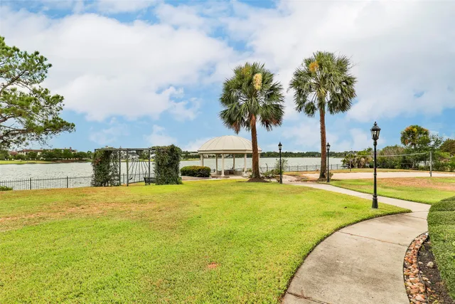 a view of a swimming pool and outdoor space