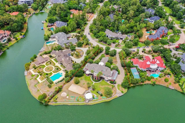 a view of a street with a building in the background