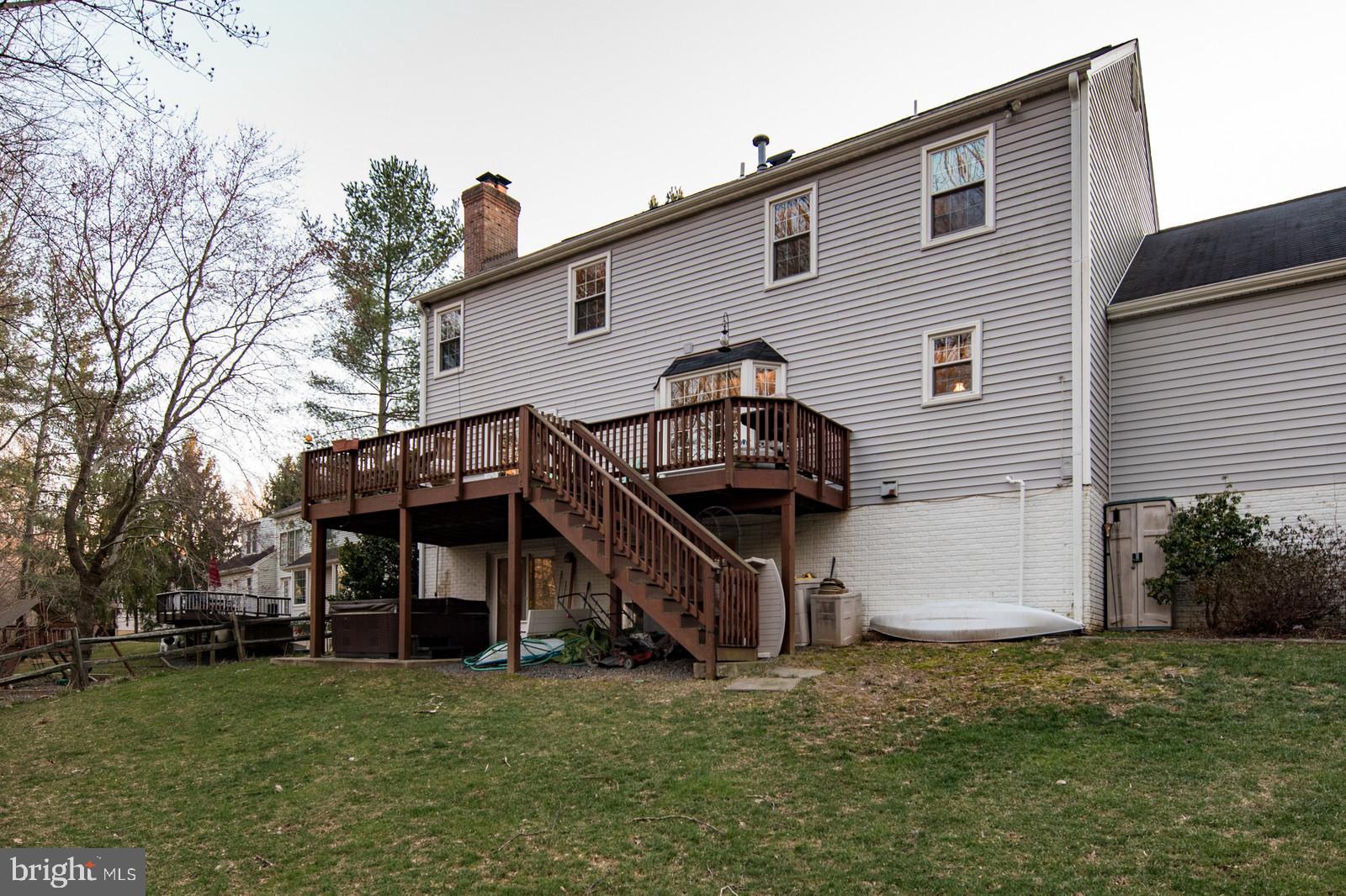 10155 Wavell Road Fairfax, VA 22032 - Photo 30 of 32 Deck and patio overlook deep yard