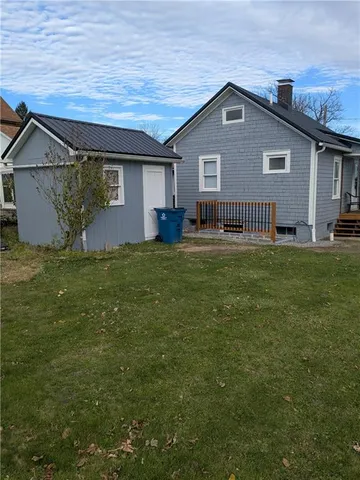 a backyard of a house