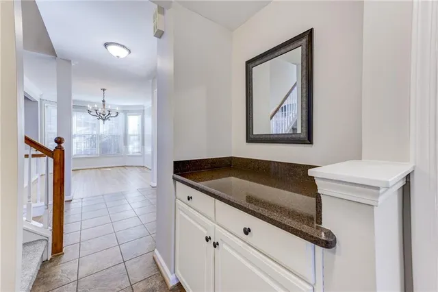 a view of entryway with a front door