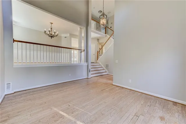 a view of entryway with stairs