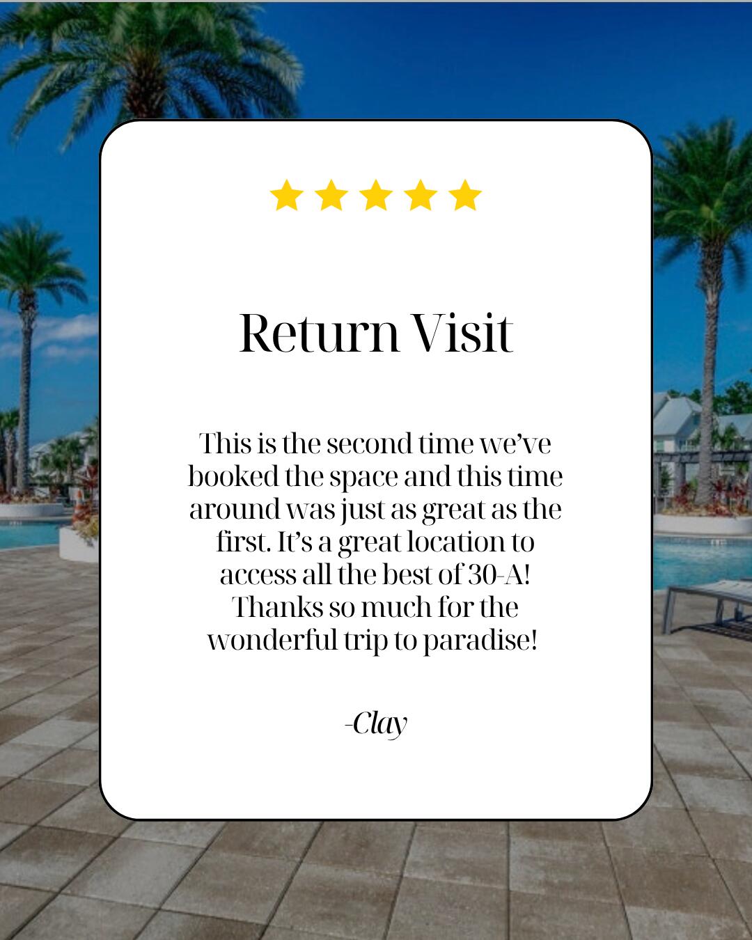 197 Milestone Drive, Unit C Inlet Beach, FL 32461 - Photo 27 of 37 Guests return annually