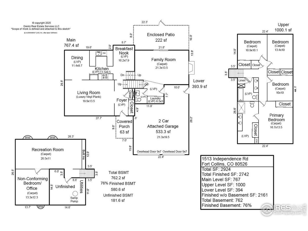 1513 Independence Road Fort Collins, CO 80526 - Photo 50 of 50 Floor Plan