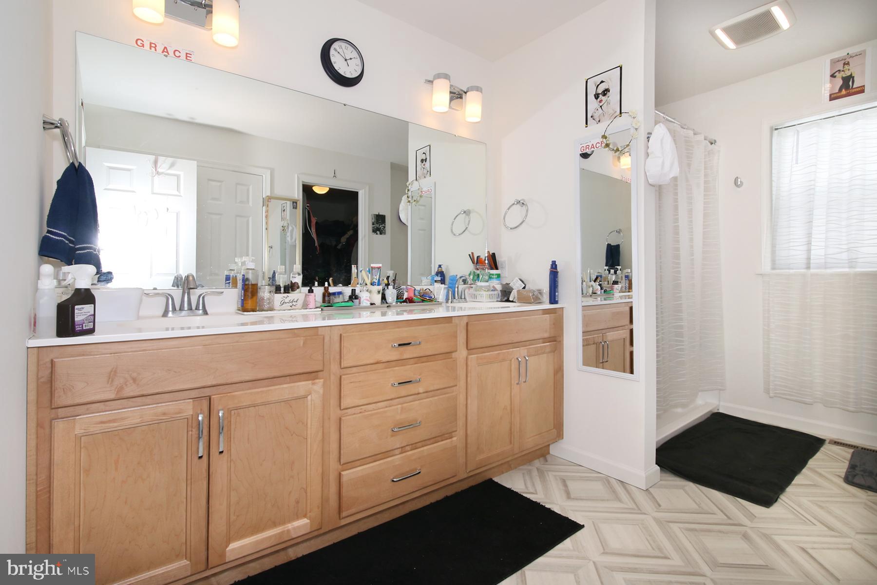 216 Copper Ridge Drive Newmanstown, PA 17073 - Photo 32 of 45 a bathroom with a sink vanity and mirror