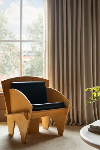 a view of table and chair