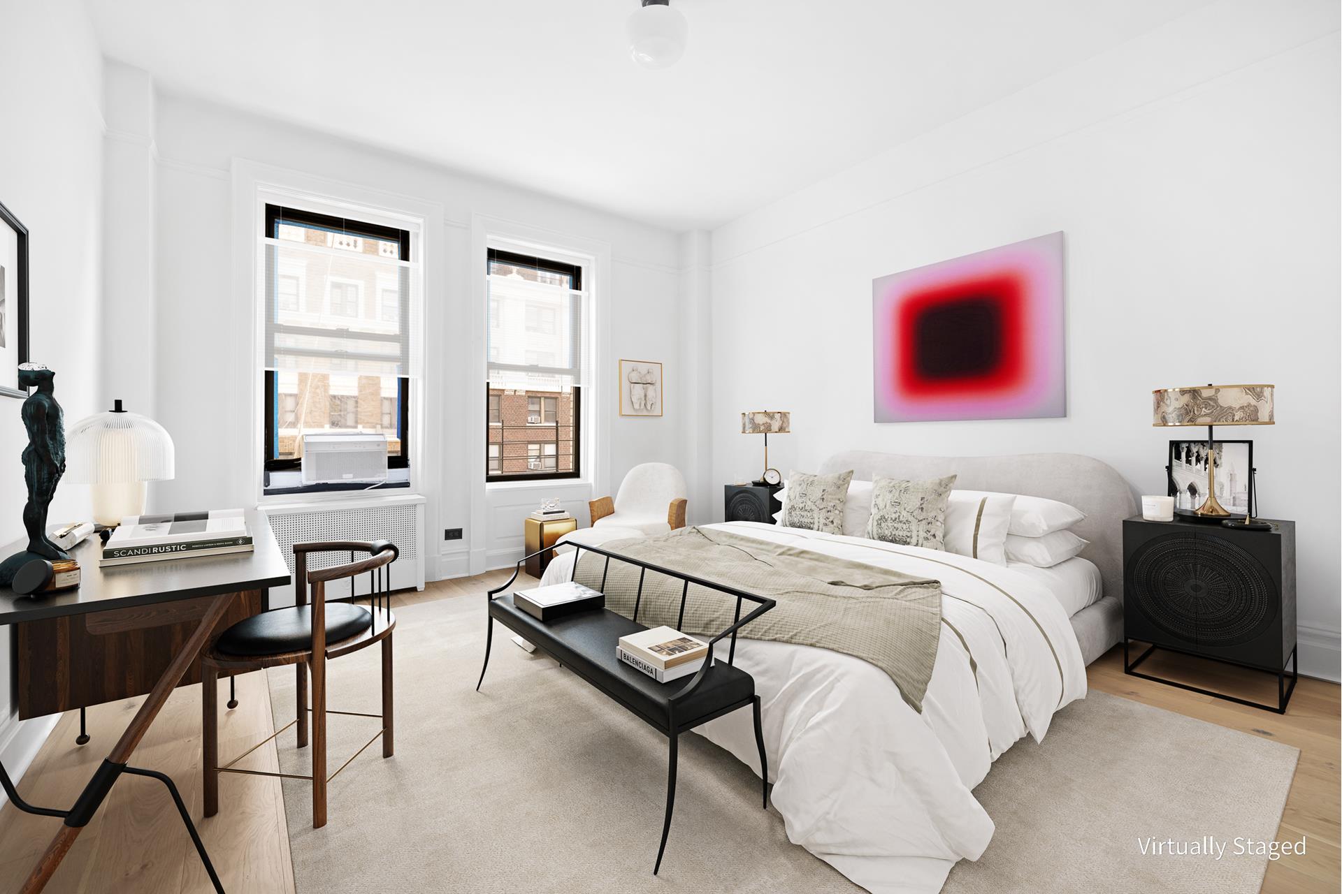 340 West 86th Street, Unit 11C Manhattan, NY 10024 - Photo 7 of 15 a bedroom with a bed and a table