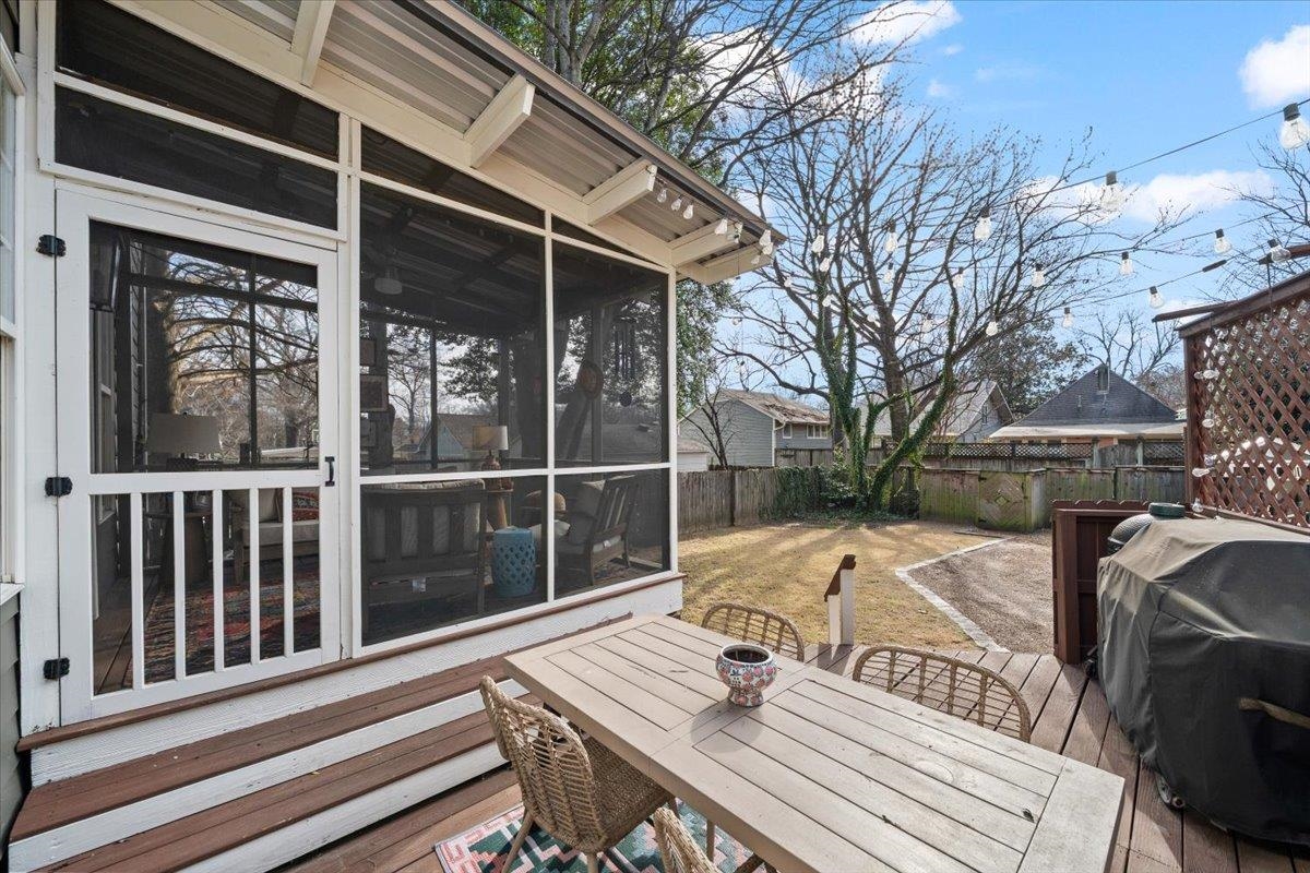 1937 Harbert Avenue Memphis, TN 38104 - Photo 28 of 32 a view of a roof deck with wooden floor and fence