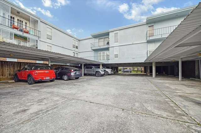 a car parked in front of building